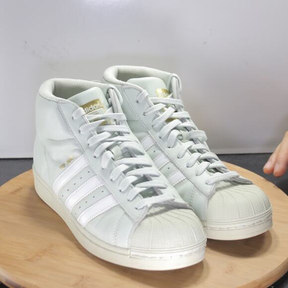 Youth adidas Pro Model Sz 6.5 008277 Pastel Green Casual Shoes Sneakers - Picture 2 of 8